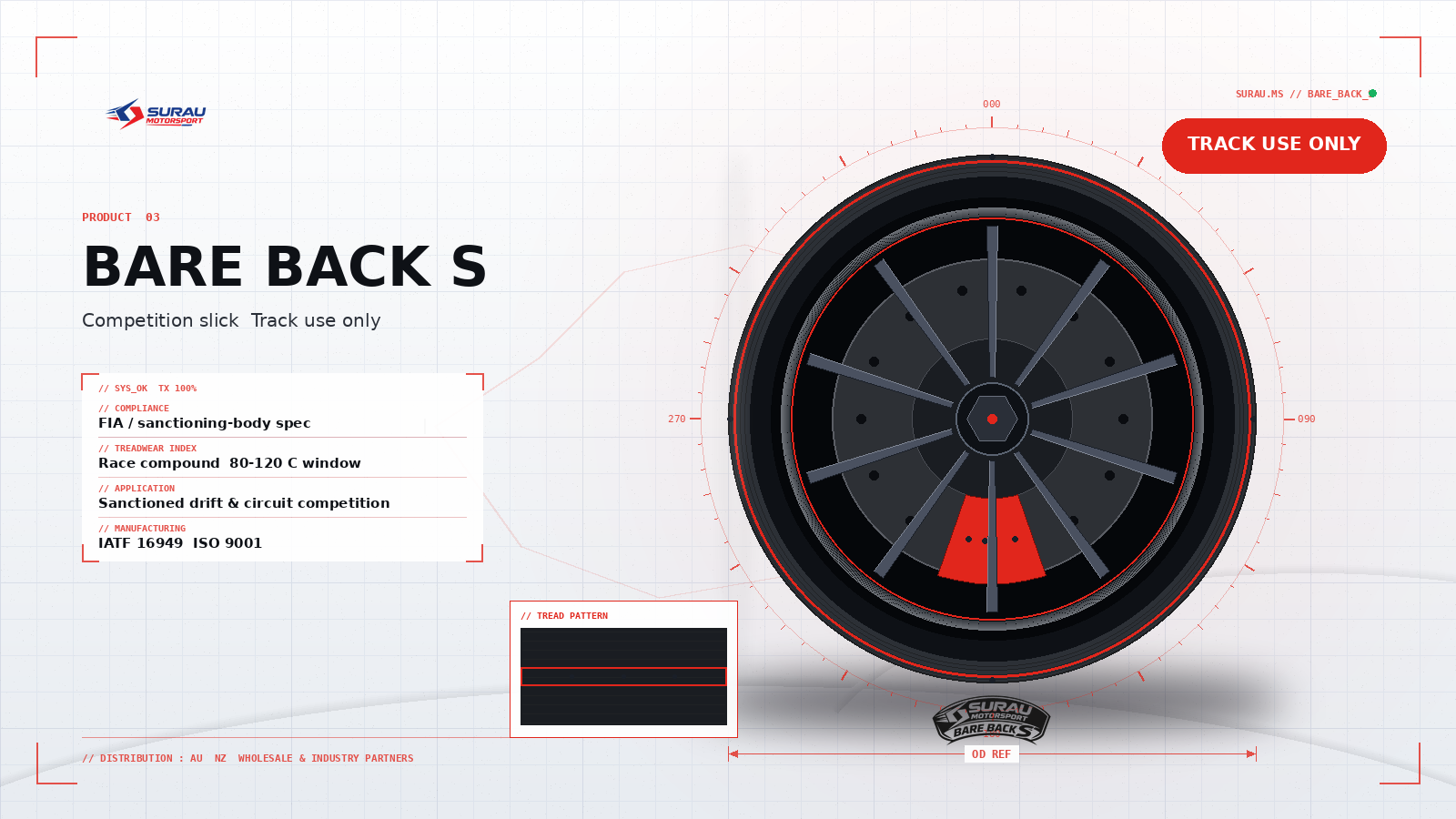 Bare Back S — Competition slick